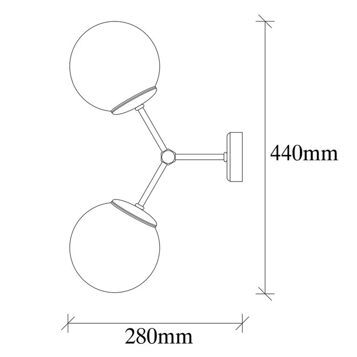 Opviq Damar - 6342 Lámpara de pared blanco y negro Opviq Damar - 6342 Lámpara de pared blanco y negro